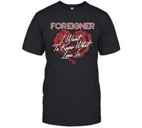 PPPeedsss22 Foreigner Rose Heart I Want To Know What Love Is Shirt