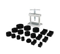 PPQIRU 12/18pcs Professionale Orologio Presse Set Guarda Indietro for CASO Strumento di Chiusura e Montaggio Die Riparazione Kit Per Orologiai(Silver 18 Pcs)