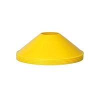 PPQIRU 20 Pezzi di Attrezzatura for l'allenamento Calcio Colorata, Supporto in plastica Ispessita, marcatore, Cono for l'agilità del Disco for Lo Sport per Allenamento(Yellow)