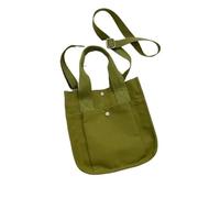 PPQIRU Borsa Di Tela Tote Bag Borsa tote in tela Borse a tracolla da donna casual in tinta unita a ragazza Semplicità del designer di marca(Green)
