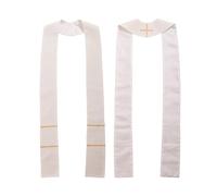 PPQIRU Ha rubato la chiesa ortodossa, sciarpa solida, ministro cristiano, pastore, costumi Per Preti(WHITE)