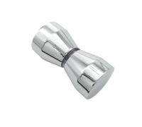 PPQIRU Maniglia for porta in lega di alluminio da 2 pezzi, estrattore for pomello in vetro singolo, back-to-back, for bagno, cabina doccia, hardware for la casa Per Bagno(Type1)