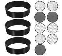 PPQIRU Setaccio da Giardino in Metallo Set di Setacci PE 3 pz/Set Setaccio for Il Suolo Manuale in Plastica Pan Classificatore Filtro Griglia Giardinaggio Piantare for