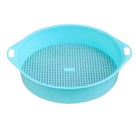 PPQIRU Setaccio da Giardino in Metallo Set di Setacci PE Setaccio for Terreno da Giardinaggio for con setaccio Giardino in Rete 1 Pezzo - Perfetto for la Semina Domestica(Blue)