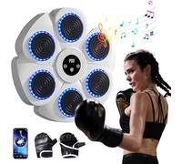PPSMRT Music Boxing Machine, Macchina Elettronica a LED, con Guanti da Boxe, 9 modalità di velocità e modalità di conteggio, Supporta Bluetooth, Messa a Fuoco Agility TrainingMusic Boxing Machine Adul
