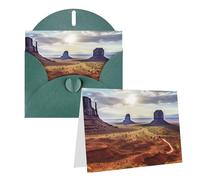 PPTHSNVB Biglietti di auguri con busta, biglietti vuoti con paesaggio della Monument Valley, biglietto di ringraziamento divertente, 10,2 x 15,2 cm, biglietto di auguri per auguri di compleanno, per
