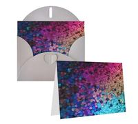 PPTHSNVB Biglietti di auguri con busta, biglietti vuoti con paillettes glitterate, divertente biglietto di ringraziamento, 10,2 x 15,2 cm, biglietto di compleanno per insegnanti di nozze, San