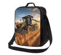 PPTHSNVB Borsa per il pranzo con trattore agricolo, per donne e uomini, adulti, isolata, a prova di perdite, riutilizzabile, con tracolla regolabile, per lavoro e viaggi