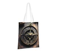 PPTHSNVB Magico Design Norrena Rune Bussola Tote Bag per le Donne Riutilizzabile Shopping Borse della spesa con Manici Borse di Panno, Magical Design - Bussola con rune norrene, Taglia unica