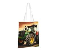 PPTHSNVB Trattore Tema Tela Tote Bag per le Donne Riutilizzabile Shopping Borse della spesa con Manici Borse di Panno