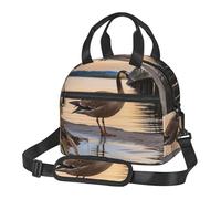 PPTHSNVB Wild Goose by the Bridge, borsa termica per il pranzo, per donne e uomini, adulti, a prova di perdite, riutilizzabile, con tracolla regolabile, per lavoro e viaggi
