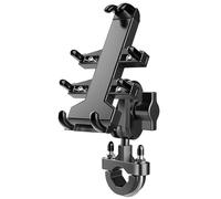 PPWIALL Supporto Porta Smartphone Supporto Per Telefono Da Manubrio Per Motocicletta, Stabile, In Lega Di Alluminio, Per Esercizi, Supporto Per Cellulare Universale Per Bici