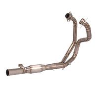 PPXDM Tubo di Collegamento dello Scarico Completo per Motocicletta con Collegamento Anteriore-Centrale, Scarico Slip-on per S&uzuki GSX250R GSX 250R DL250 Senza Silenziatore(Type b)