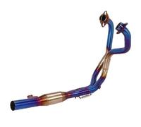 PPXDM Tubo di Collegamento dello Scarico Completo per Motocicletta con Collegamento Anteriore-Centrale, Scarico Slip-on per S&uzuki GSX250R GSX 250R DL250 Senza Silenziatore(Type c)