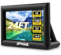 PPXIA Proiettore gonfiabile 24FT tela proiezione frontale e retrospettiva, per interni ed esterni, schermo portatile Blow Up 16:9 per home theater