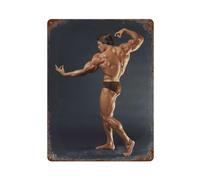 PPZEBDYB Arnold Schwarzenegger Attore PosterWall Decor Art Metal Tin Poster Modern Bar Decorations40x30cm
