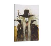 PPZEBDYB Poster decorativo da parete a tema anime Vampire Hunter D, poster decorativo su tela, stampa moderna per camera da letto, per camera da letto, 60 x 90 cm