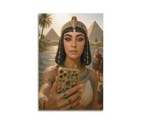 PPZEBDYB Poster decorativo da parete con Cleopatra nell'antico Egitto, poster decorativo da parete su tela, poster decorativo moderno per camera da letto, per la famiglia e la camera da letto, 40 x 60