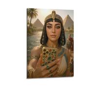 PPZEBDYB Poster decorativo da parete con Cleopatra nell'antico Egitto, stampa artistica su tela, poster decorativo moderno per la camera da letto, 20 x 30 cm