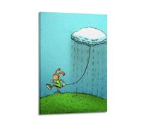 PPZEBDYB Poster decorativo da parete con nuvole, stampa artistica su tela, poster decorativo moderno, per camera da letto, 20 x 30 cm