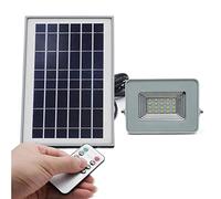 PQAGOJSTL 2 pezzi/lotto luce solare 10/20/30/50W LED di inondazione esterna impermeabile illuminazione paesaggio giardino telecomando stradale tracciamento(10W Floodlight)