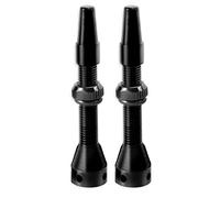Pqahffowr 1 Coppia di valvole ad aria tubeless da 44 mm per bicicletta da strada e asta per valvola tubeless