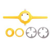 Pqahffowr 1 Kit di Matrici di Filettatura di Tubo in Plastica Chiavi Filiera Tubo Acqua Strumento Idraulico Infilatore Tubo in PVC Facile da Usare