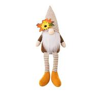 Pqahffowr 1 PCS Giorno del Ringraziamento Festa del Raccolto Foglia d'Acero A Punta con Gambe Ornamenti per Bambole Rudolph Gnomo Bambola Elfo di Peluche Bambola Rudolph