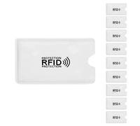 Pqahffowr 10 pz foglio di alluminio anti-smagnetizzazione della copertura della carta RFID sacchetto di protezione carta di credito NFC anti-furto id card protector
