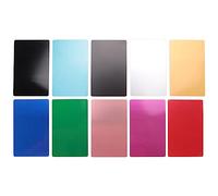 Pqahffowr 100 Pezzi Colore Lega di Alluminio Carta Incisione Metallo Visita Business Biglietto da Visita Vergine 0,2 Mm Spargitore