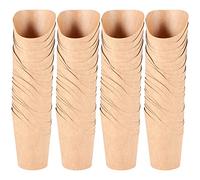 Pqahffowr 100 pz ELIMINAZIONE DA PORTA FESTA Dessert Forniture Cottura Torte Uovo Puff Fritte Francesco Chips Snack Kraft Carta Bicchieri Titolare, 300 ML (Marrone)