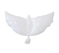 Pqahffowr 10PZ Flying Bianca Palloncini Decorazione per la Festa Nuziale Palloncini Palloncini con Palloncini per Uccelli della Pace Palloncini con Stagnola