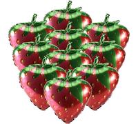 Pqahffowr 10PZ Palloncini alla Fragola Palloncini nel Mylar con Foglio di Fragola per Ragazze Decorazioni per Feste di Compleanno Un Tema Fragola