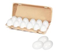 Pqahffowr 12 Pezzi di Uova di Legno Finte Uova di Pasqua Dipinte Uova di Legno Finte Non Verniciate per, Decorazioni Facile Installazione Facile da Usare