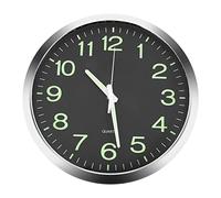 Pqahffowr 12 Pollici Rotondo Grande Orologio da Parete Luminoso Glow nel Il Dark Non Ticchettio Decorazione per Interni -