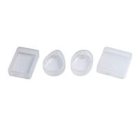 Pqahffowr 15 Le Muffe dei Gioielli della Muffa del Pendente della Resina del Silicone del Pacchetto con Il Foro D'attaccatura per Il Mestiere dei Gioielli di DIY Che Fanno 5 Forme