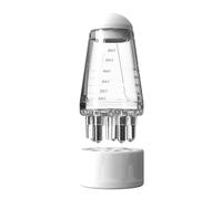 Pqahffowr 2 Pezzi Pettine Liquido Applicatore per Cuoio Capelluto Pettine Portatile per Massaggio del Cuoio Capelluto con Dispositivo per la Cura Dei Capelli con Olio A Sfera Rotante, Bianc