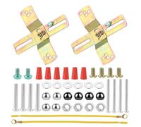 Pqahffowr 2 Set di Supporti per Apparecchiatura, Supporto a Forma di Croce da 4 Pollice Staffa di Barra Trasversale Luce con Vite