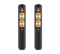 Pqahffowr 2 x universale intelligente a 6 pulsanti con funzione di copia a infrarossi per TV, decoder, lettore DVD, DVB, videoregistratore B