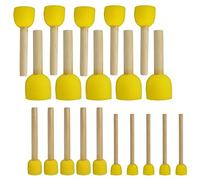 Pqahffowr 20 PZ Set di pennelli Rotondi per spugne Strumenti per dipingere per Bambini - Set di Strumenti per dipingere Strumenti di Spugna in 4 Formati per Bambini