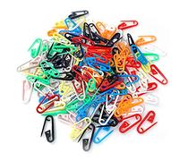 Pqahffowr 200PZ Spilla da Balia in Plastica Colorata 2,3 Cm Bianca e Nero Rosa Rosso Giallo Blu Verde Spilla in Plastica con Segno Piccolo