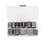 Pqahffowr 24 Pezzi di Taglio in Pelle Muore Set Foro Punzone Taglierina Kit di Strumenti DIY Breve Cintura di Cuoio Strumento di Perforazione Ovale Rotondo Quadrato