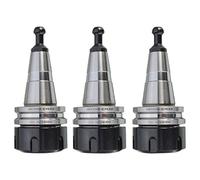 Pqahffowr 3pcs metallo ISO30 ER32 50 Balance Collet Chuck G2.5 24000rpm CNC portautensili
