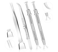 Pqahffowr 4 strumenti per decorare torte, 4 penne per cospargere artigli, acchiappasogni, set di strumenti per decorare torte in acciaio inossidabile