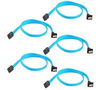 Pqahffowr 5 Pezzi Serbi 18 Pollici 3.0 SATA3 III 6 GB/S Angolo Retto 90 Gradi per Hard Disk HDD