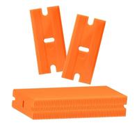 Pqahffowr 500 Lame per Rasoio in Plastica, Lame per Raschietto a Doppio Taglio, Lame per Coltello in Plastica, Combinazione di Ricambio per La Pulizia del Vetro
