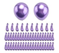 Pqahffowr 50Pcs Palloncini nel Lattice Metallizzato da 10 Pollici Palloncini per Palloncini nel Metallo Cromato Spesso per Decorazioni per Feste - Viola