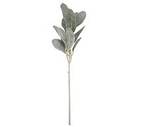 Pqahffowr 8 Pezzi di Agnelli Floccati Artificiali Foglie di Orecchio Steli Rami di Orecchio di Agnello Finto Raccoglie Verde per Vaso Bouquet