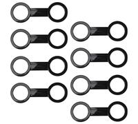 Pqahffowr 8 Pezzi Immersione Subacquea Immersione Subacquea In Silicone Diving Cinghia Guardiano Titolare Clip di Tenuta di Fissaggio Velocità Pezzo di Ricambio Accessori Nero