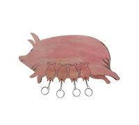 Pqahffowr A Forma di Maialino da Parete, Attaccapanni, Appendiabiti con Pendente A Forma di Chiave, Gancio da Parete per Chiavi, Resistente e Facile da Usare.
